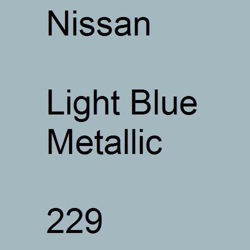 Nissan, Light Blue Metallic, 229.